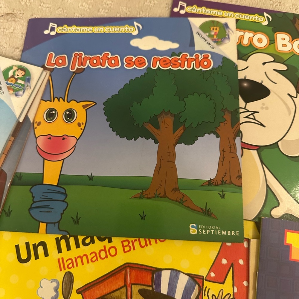Spanish Books Learning Bundle for Kids W Audio Cd - Picture 3 of 12